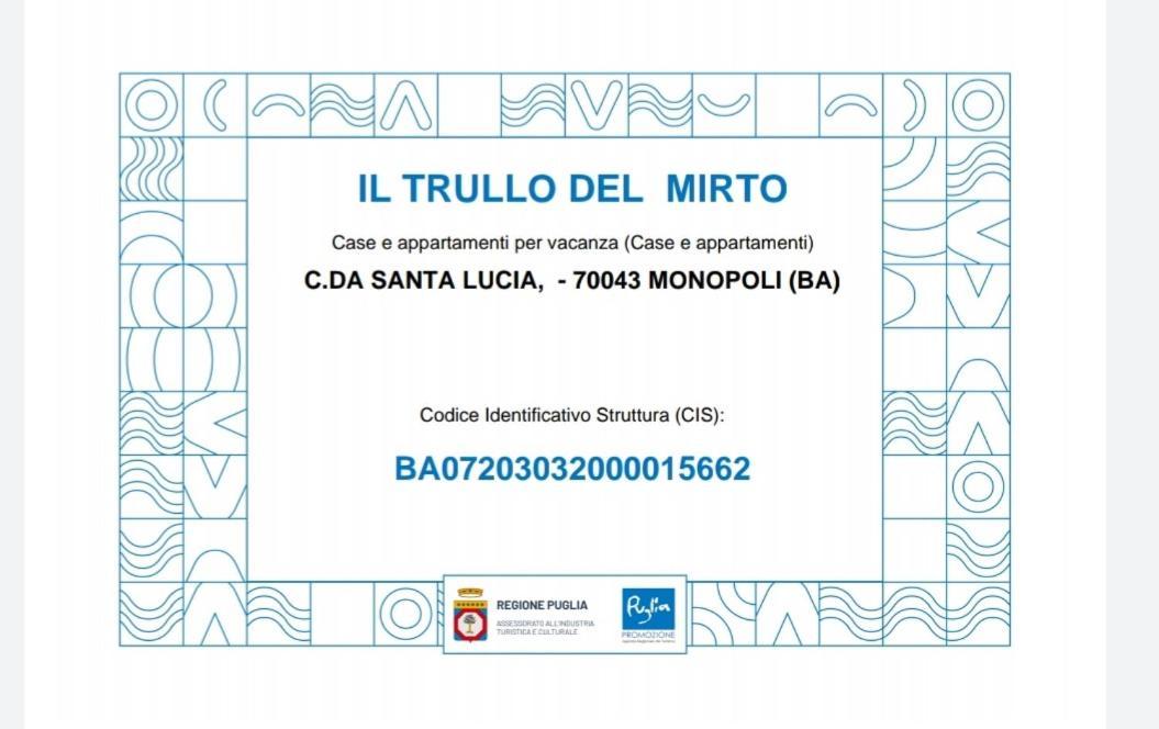 塞尔瓦·迪·法萨诺Il Trullo Del Mirto别墅 外观 照片